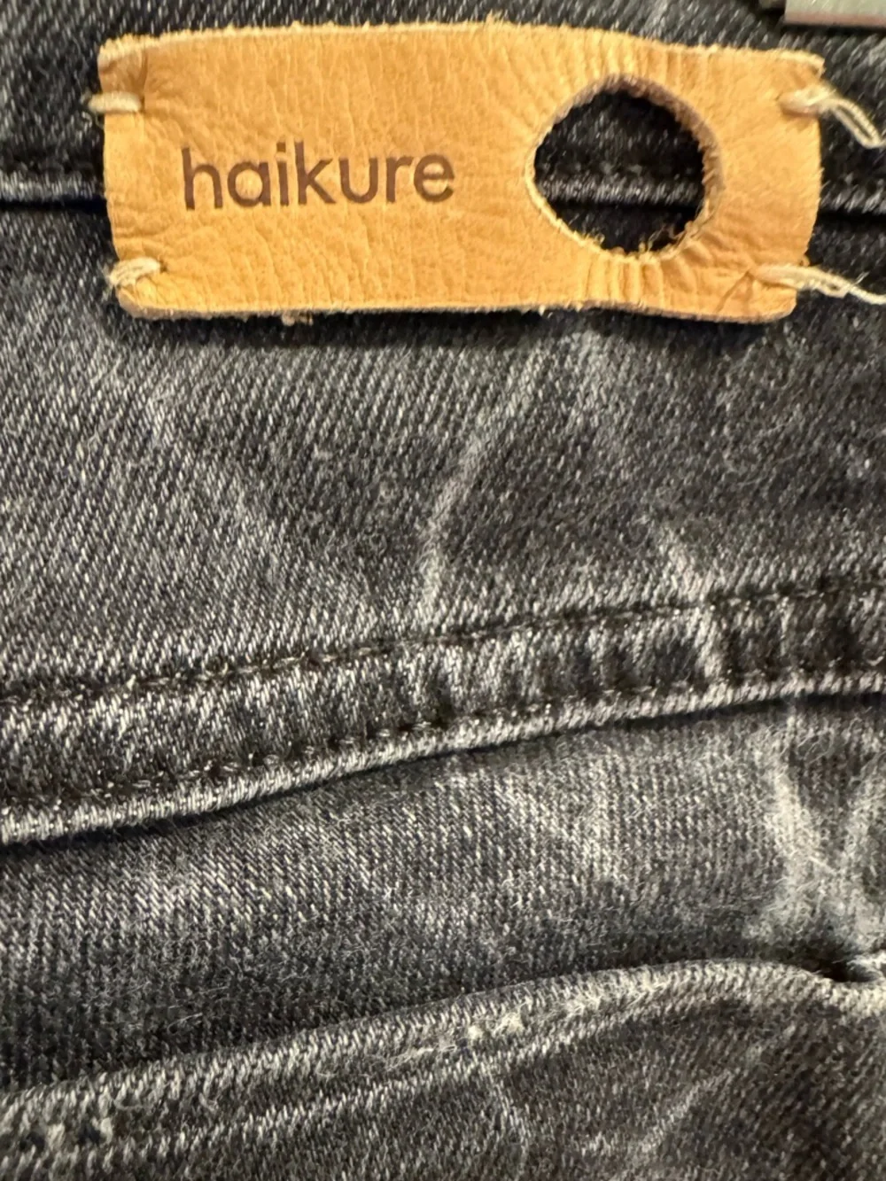 Haikure |Black Laser Hearth Wash Rio Jean-Made In Italy Chic Edgy Designer Denim